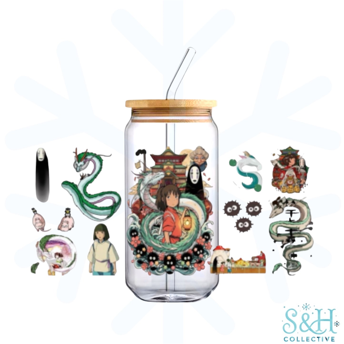 Ghibli - Spirited Away (Holographic Finish) 16oz Can Cup Tumbler