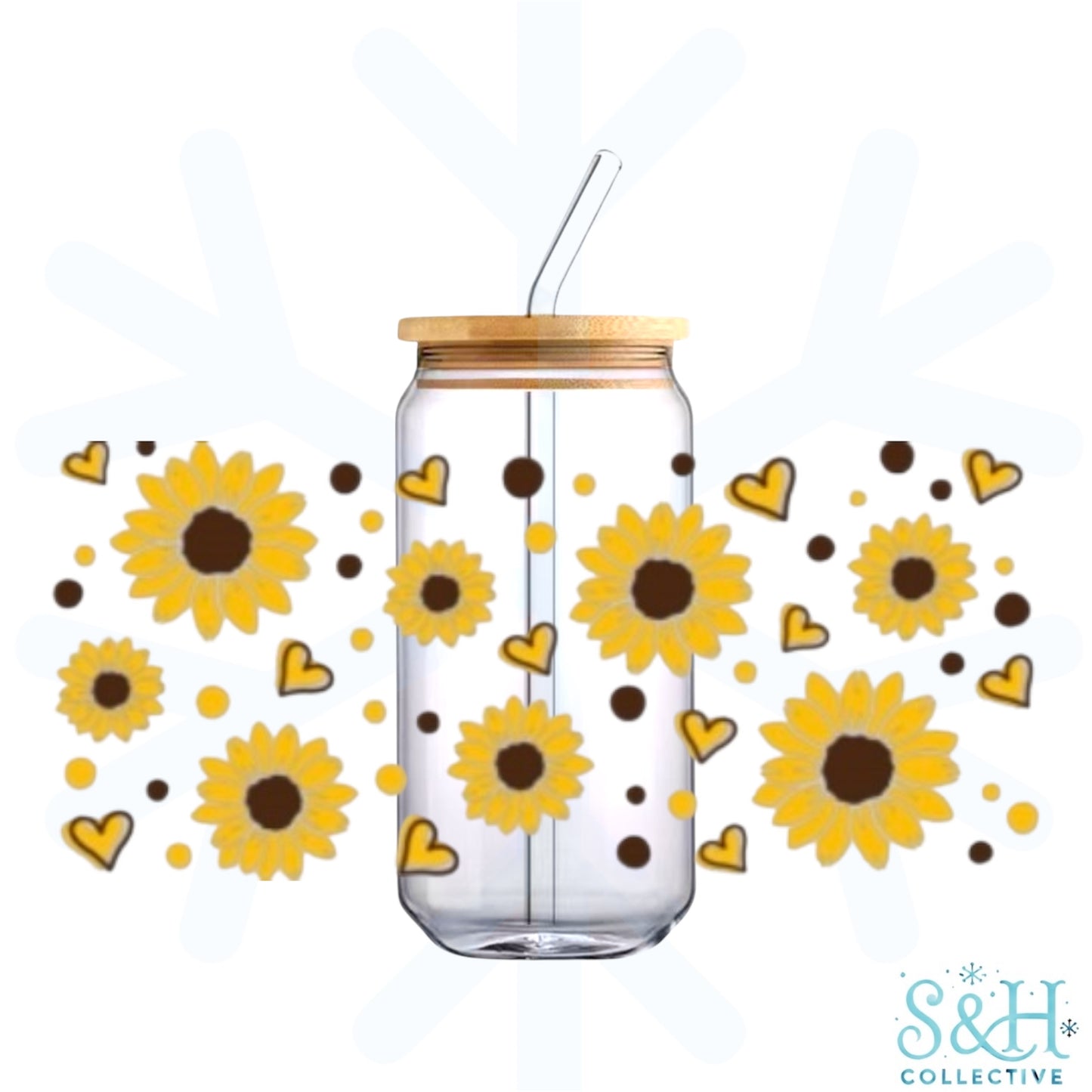 Sunflowers (Holographic Finish) 16oz Can Cup Tumbler