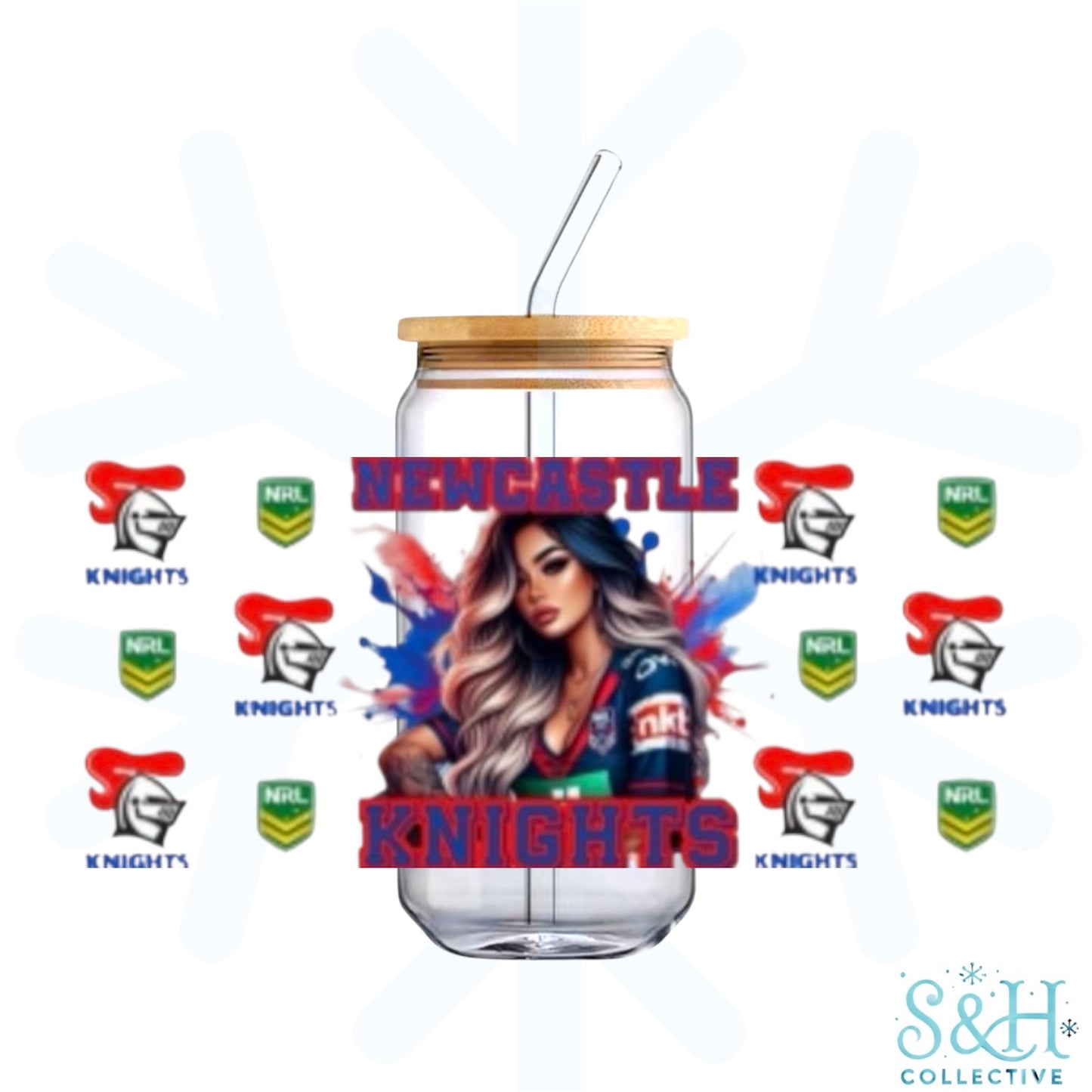 Rugby - Knights (Holographic Finish) 16oz Can Cup Tumbler