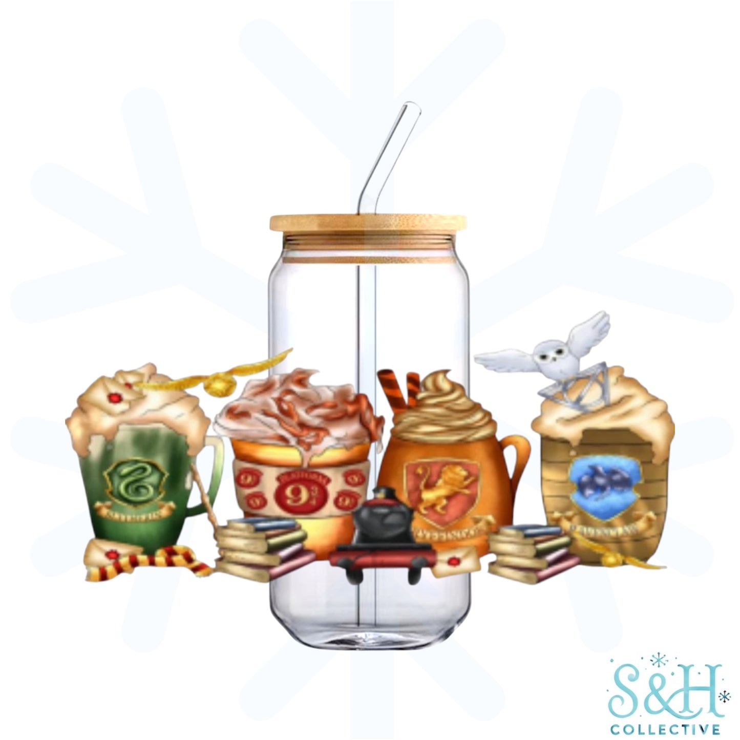 House Cups (Holographic Finish) 16oz Can Cup Tumbler