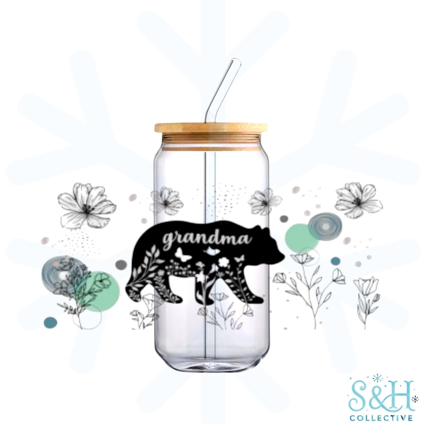 Grandma - Bear (Standard Finish) 16oz Can Cup Tumbler