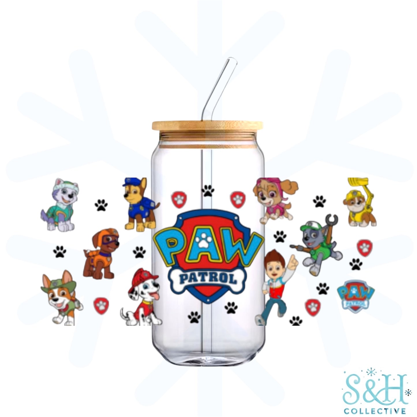 Paw Patrol - Crest (Holographic Finish) 16oz Can Cup Tumbler