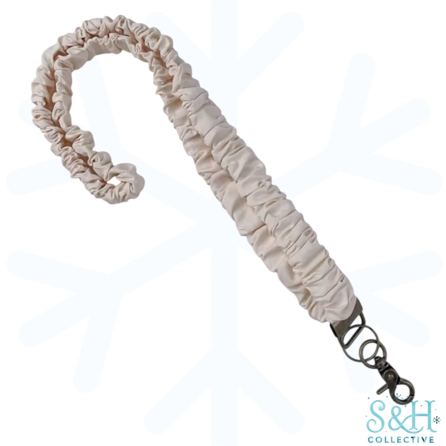 Scrunchie Lanyard - Ivory