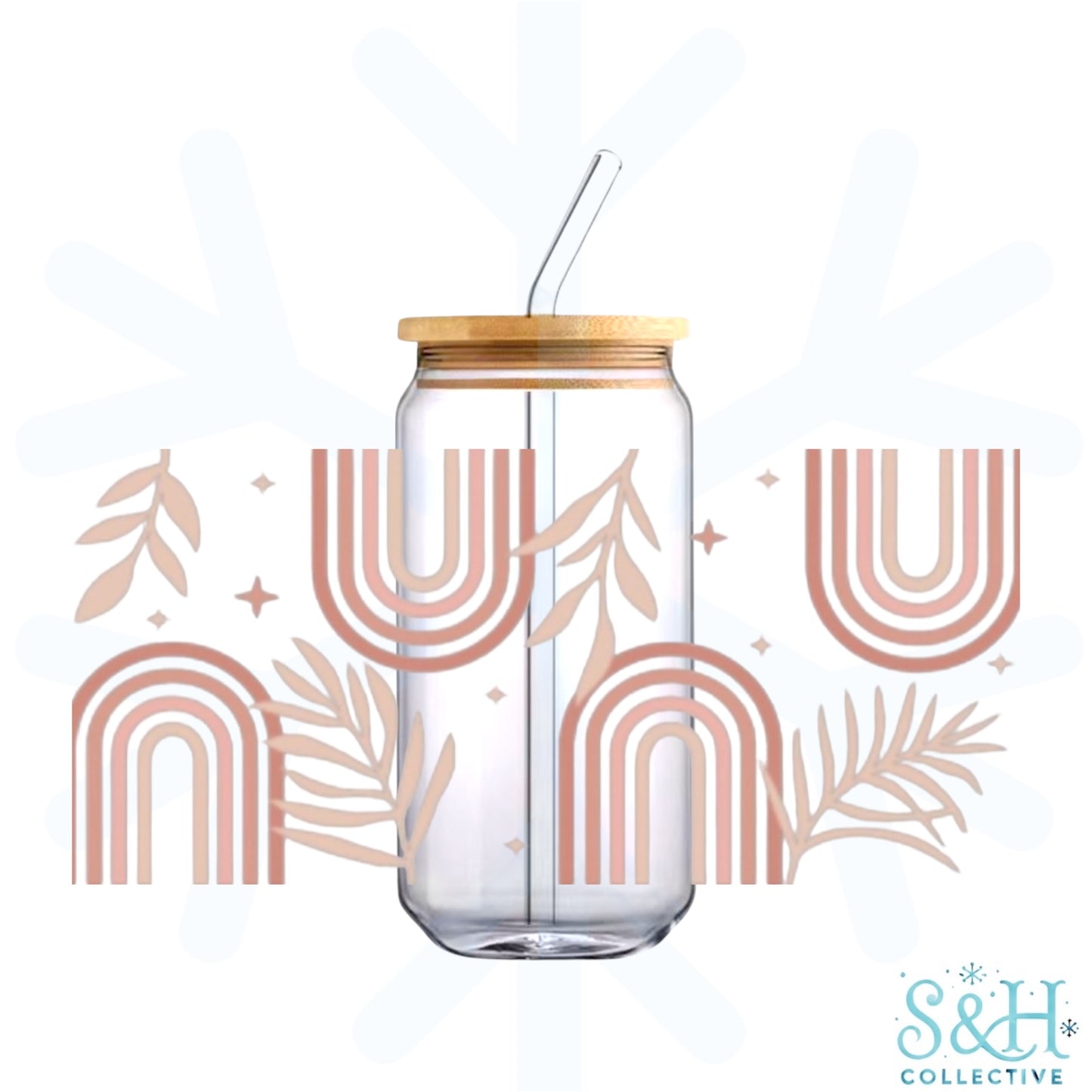 Boho Rainbows (Holographic Finish) 16oz Can Cup Tumbler