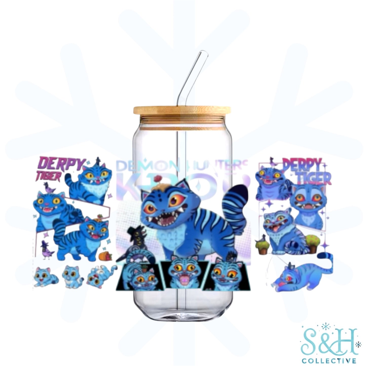 KPop Demon Hunters - Derpy (Double Sided, Standard Finish) 16oz Can Cup Tumbler