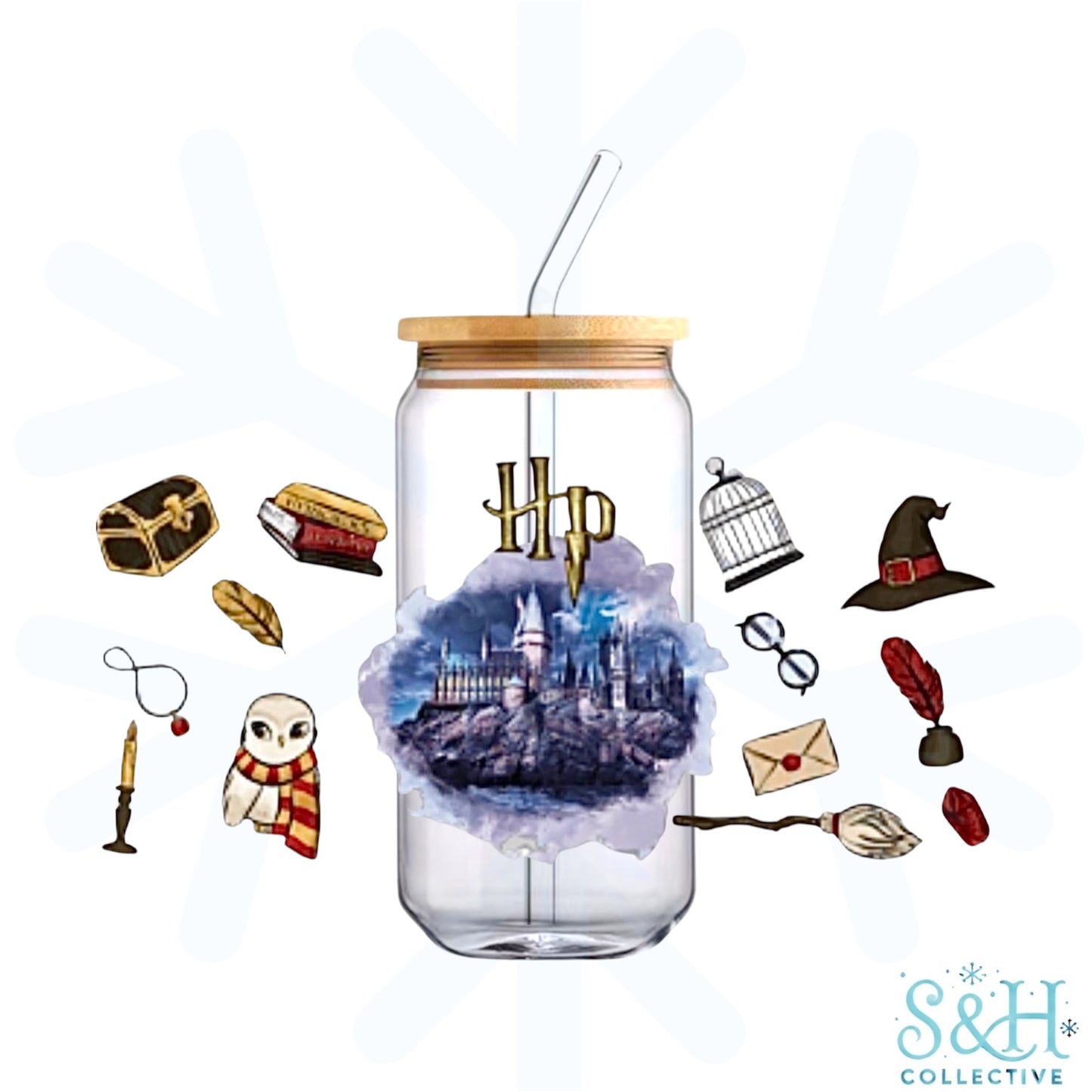 Castle (Holographic Finish) 16oz Can Cup Tumbler