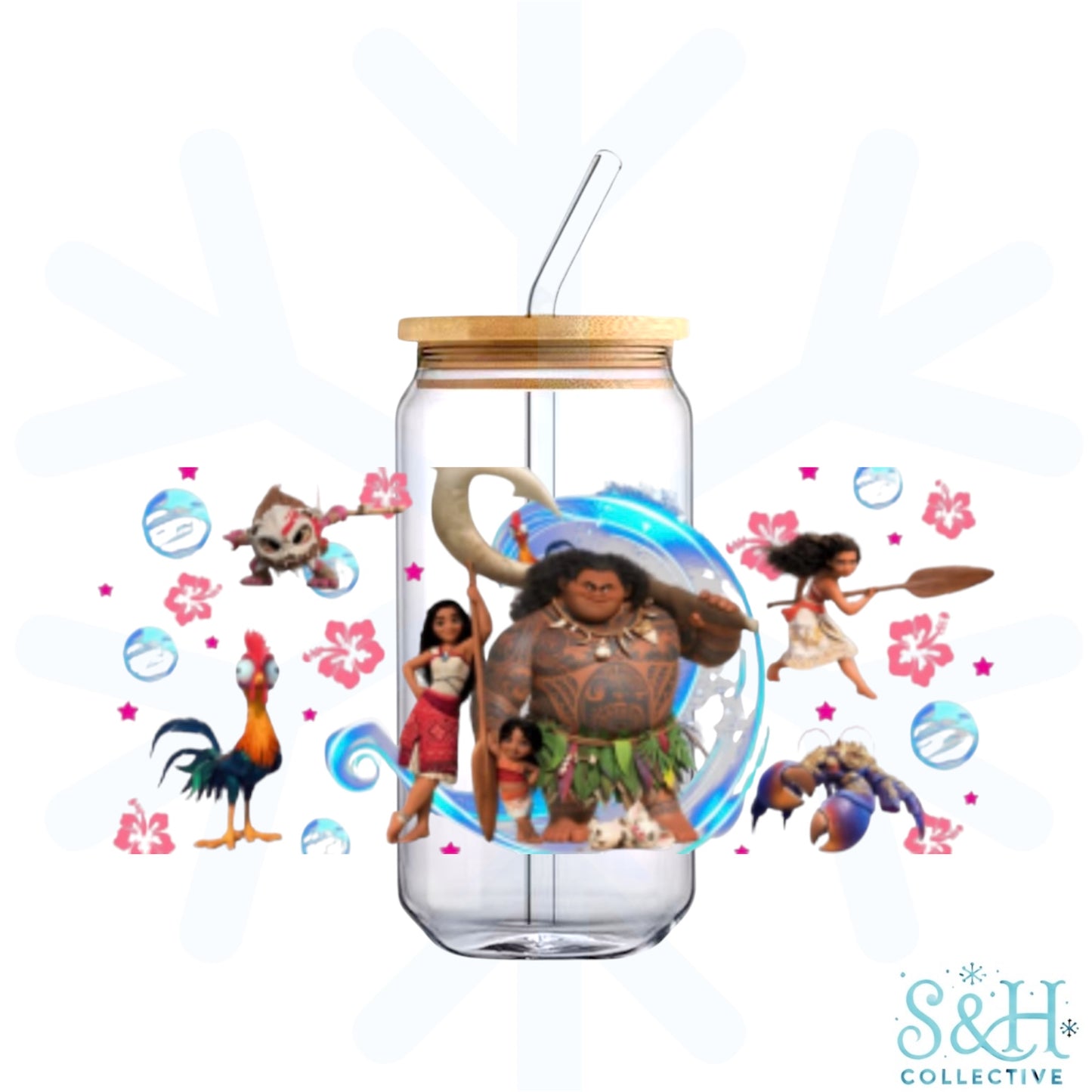 Moana (Holographic Finish) 16oz Can Cup Tumbler