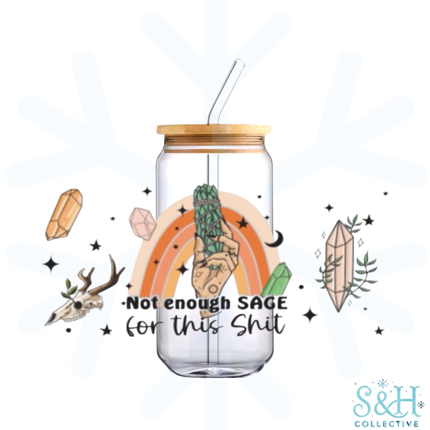 Not Enough Sage (Standard Finish) 16oz Can Cup Tumbler - CLEARANCE
