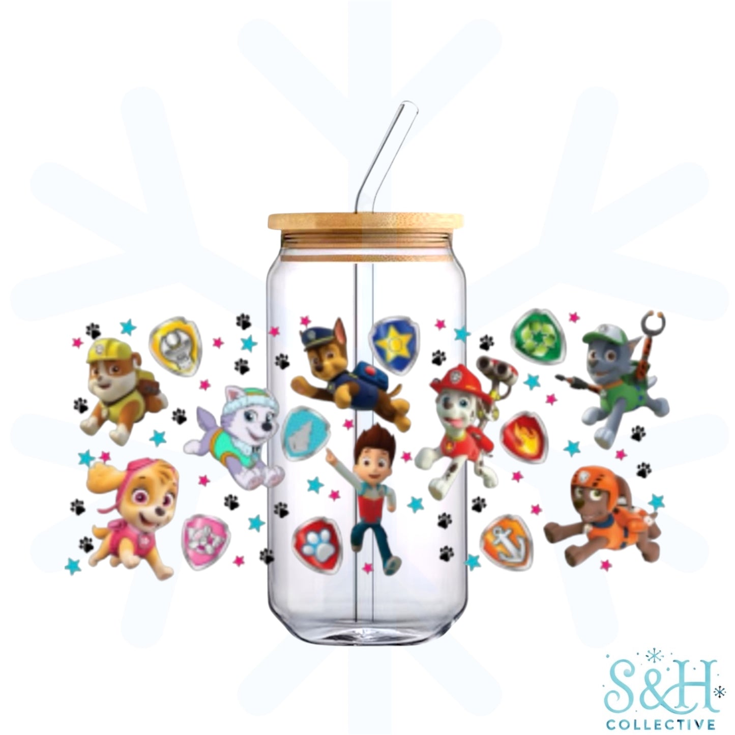 Paw Patrol (Holographic Finish) 16oz Can Cup Tumbler