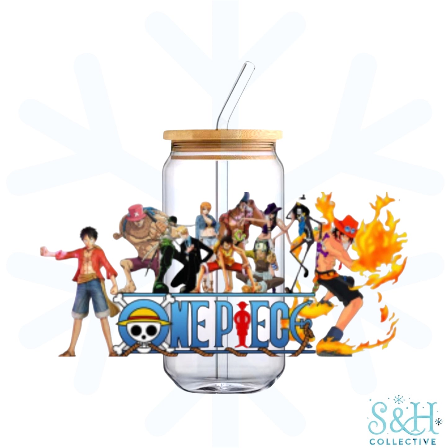 One Piece (Holographic Finish) 16oz Can Cup Tumbler