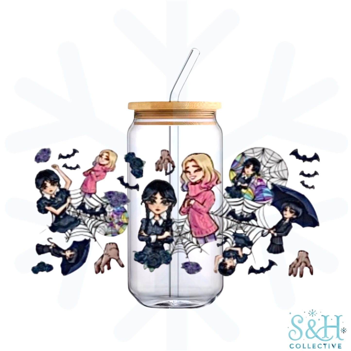 Wednesday (Holographic Finish) 16oz Can Cup Tumbler