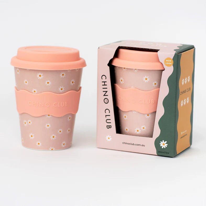 Chino Club 12oz Adult Cup - Pink Daisy