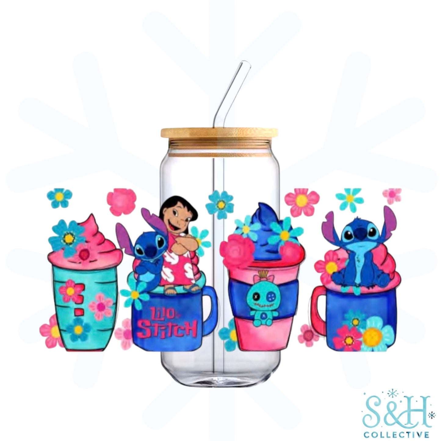 Stitch - Cups (Standard Finish) 16oz Can Cup Tumbler