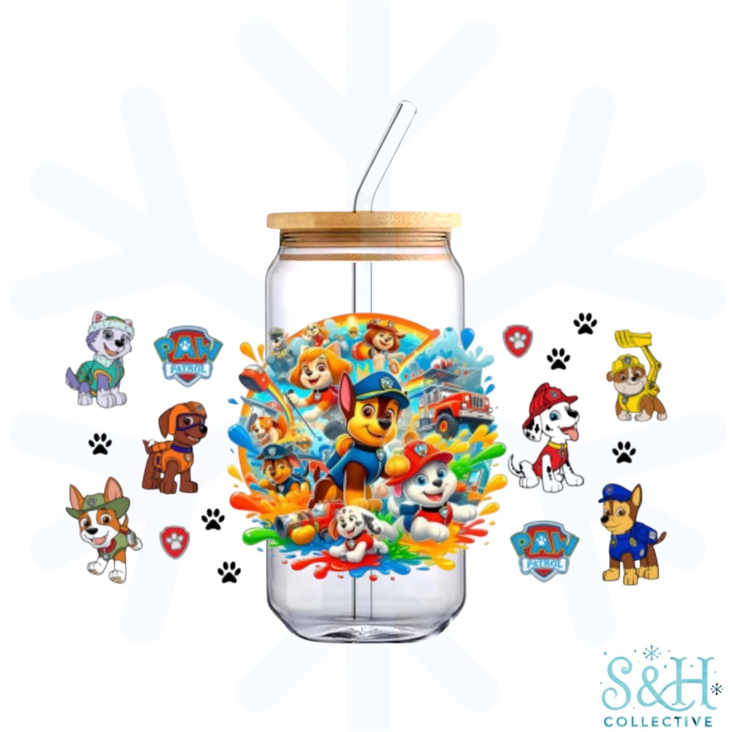 Paw Patrol (Standard Finish) 16oz Can Cup Tumbler