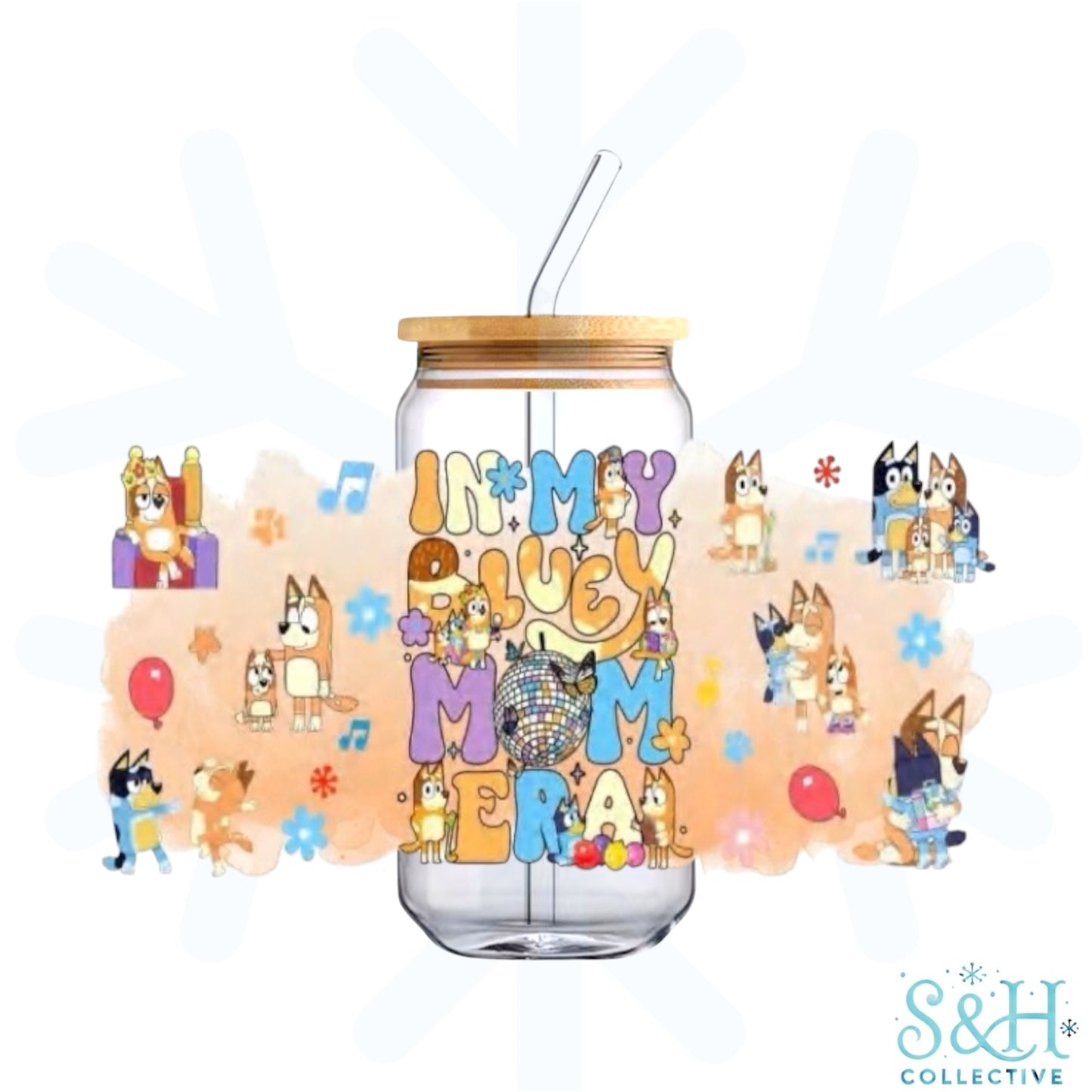 Bluey Mum (Standard Finish) 16oz Can Cup Tumbler