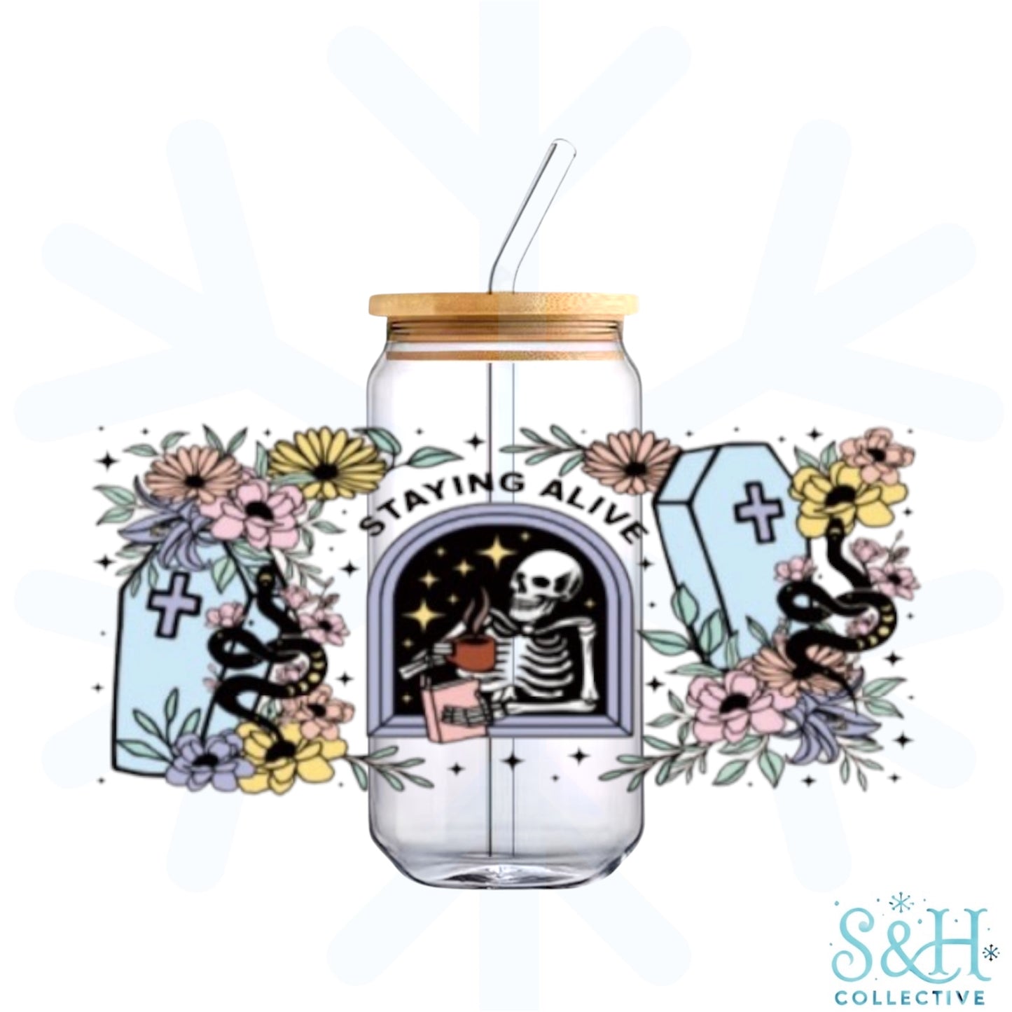 Staying Alive (Standard Finish) 16oz Can Cup Tumbler
