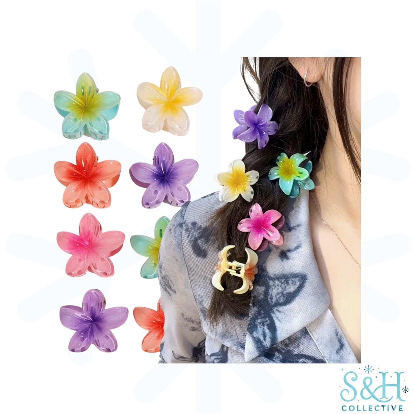 Flower Claw Clip