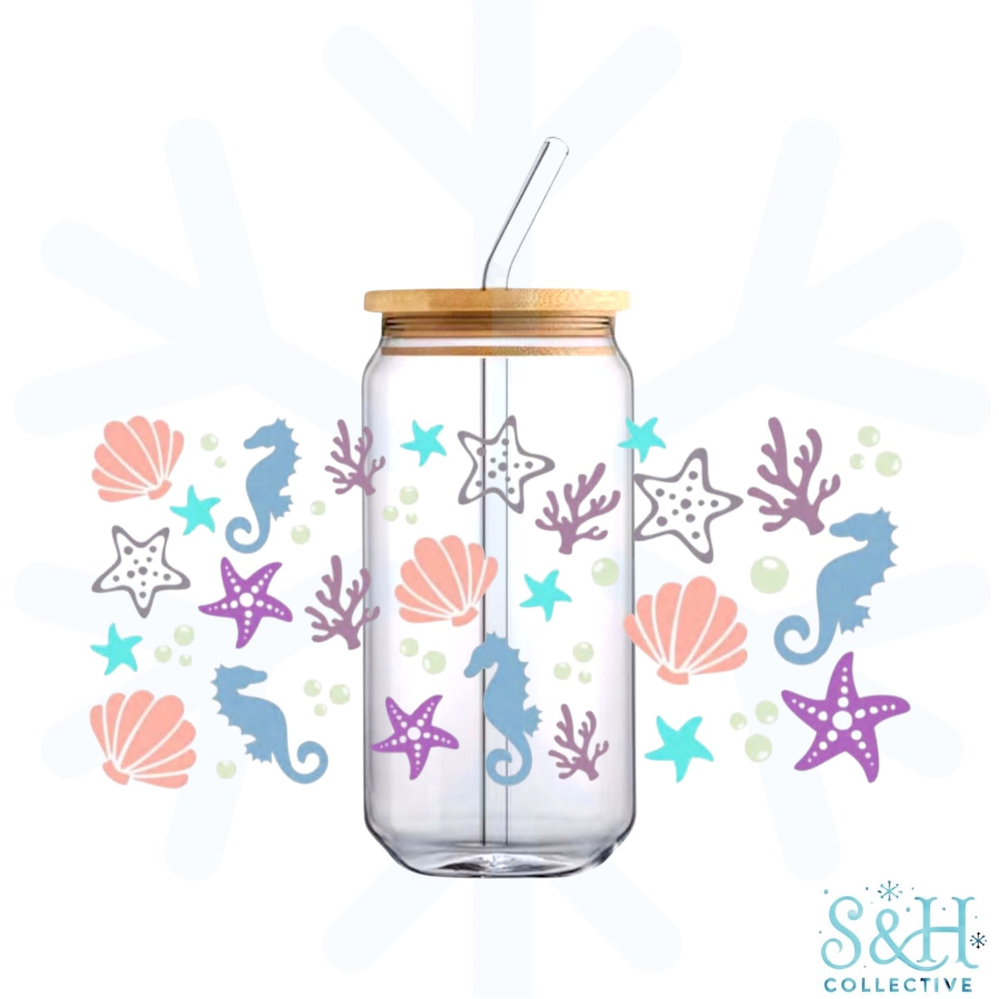 Ocean Vibes (Standard Finish) 16oz Can Cup Tumbler