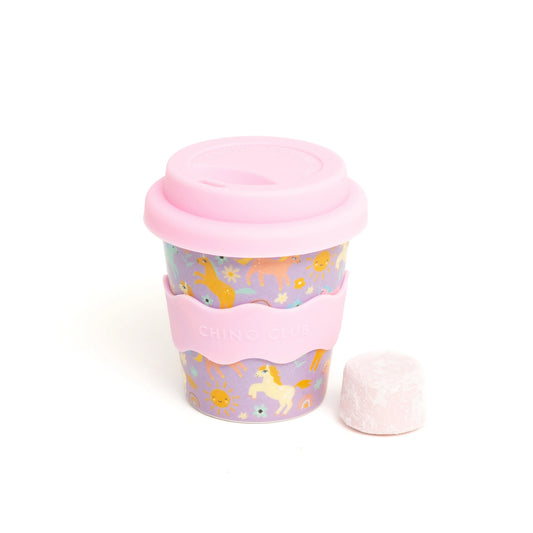 Chino Club 4oz Babychino Cup - Mermaids & Unicorns (Straw Included)