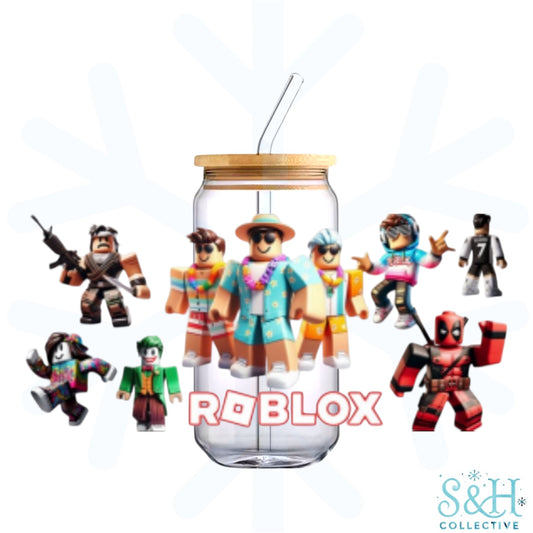 Roblox (Holographic Finish) 16oz Can Cup Tumbler