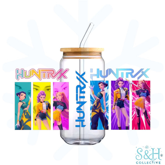 Demon Hunters - Grid (Double Sided, Standard Finish) 16oz Can Cup Tumbler