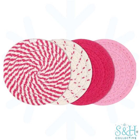 Pink Rope Coasters