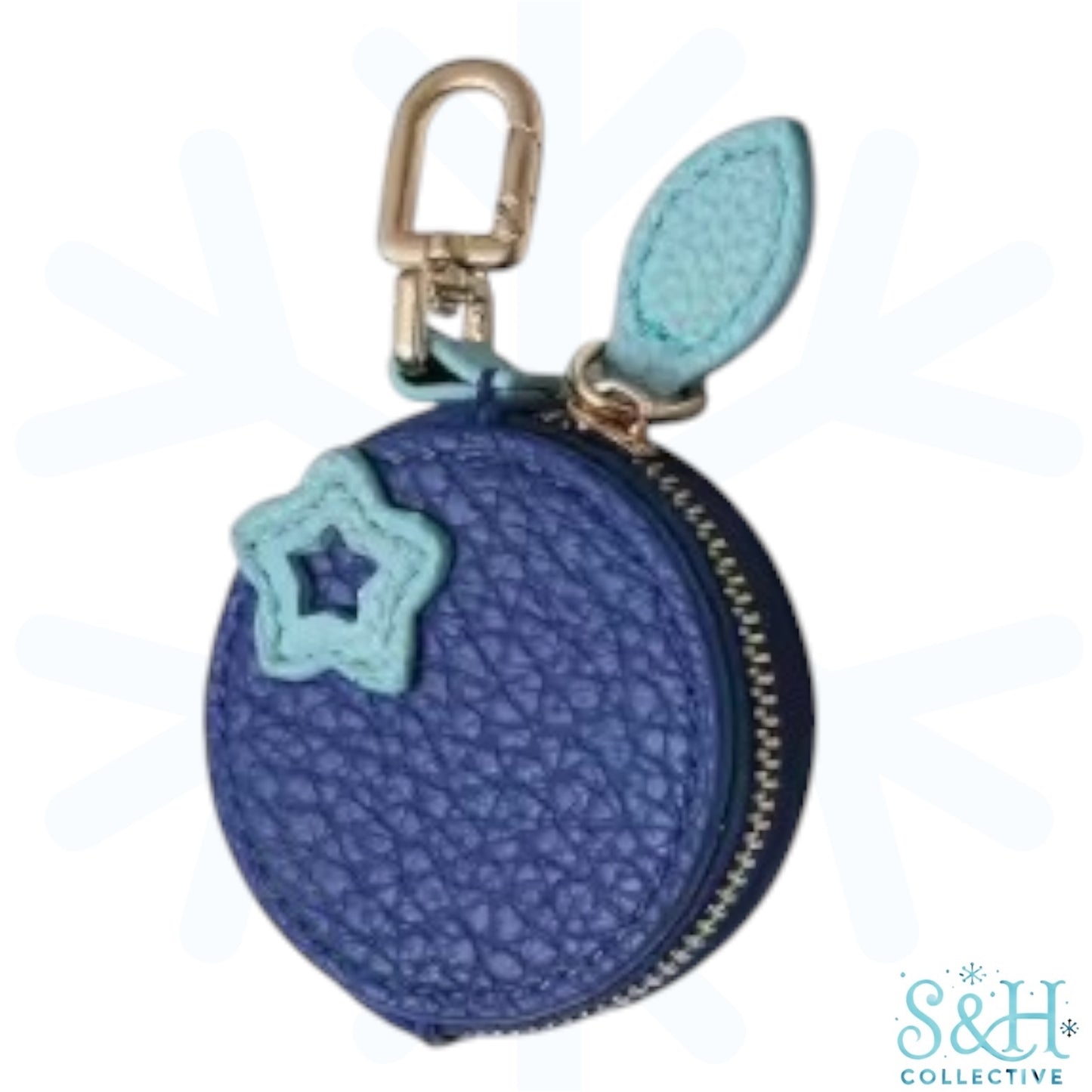 Blueberry Pouch Bag Charm