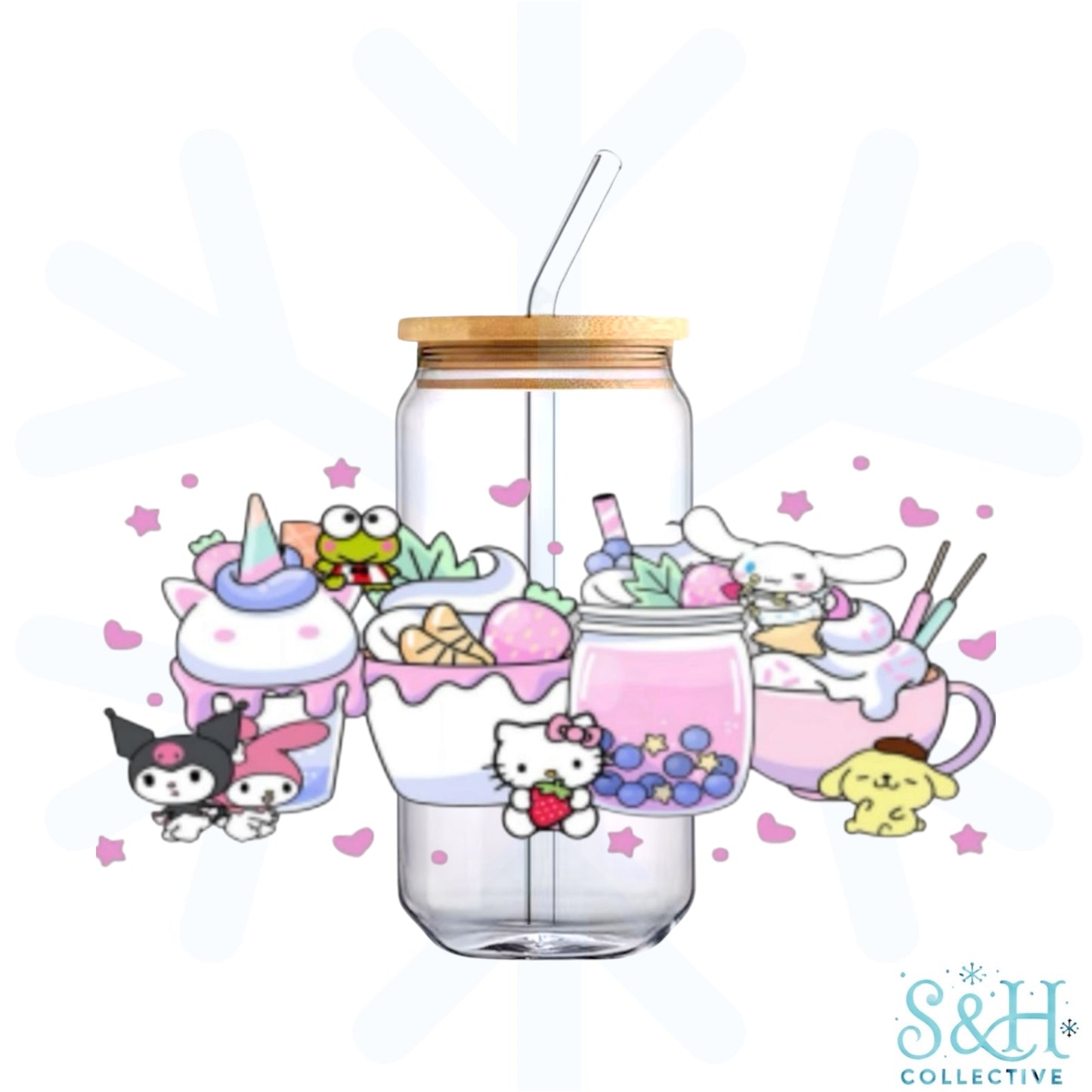 Kitty - Cups (Holographic Finish) 16oz Can Cup Tumbler