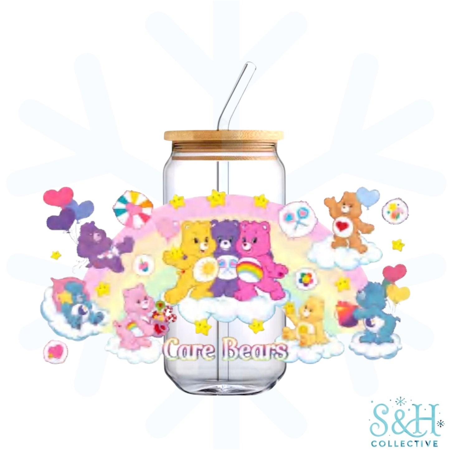 Retro Bears - Rainbow (Standard Finish) 16oz Can Cup Tumbler