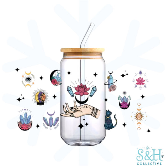 Boho Crystals (Standard Finish) 16oz Can Cup Tumbler