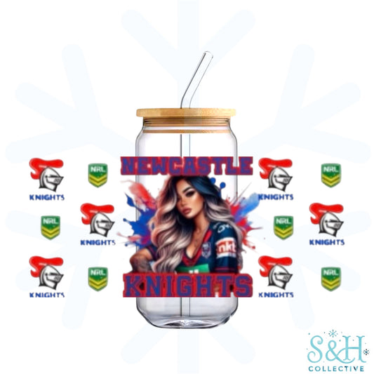 Rugby - Knights (Holographic Finish) 16oz Can Cup Tumbler