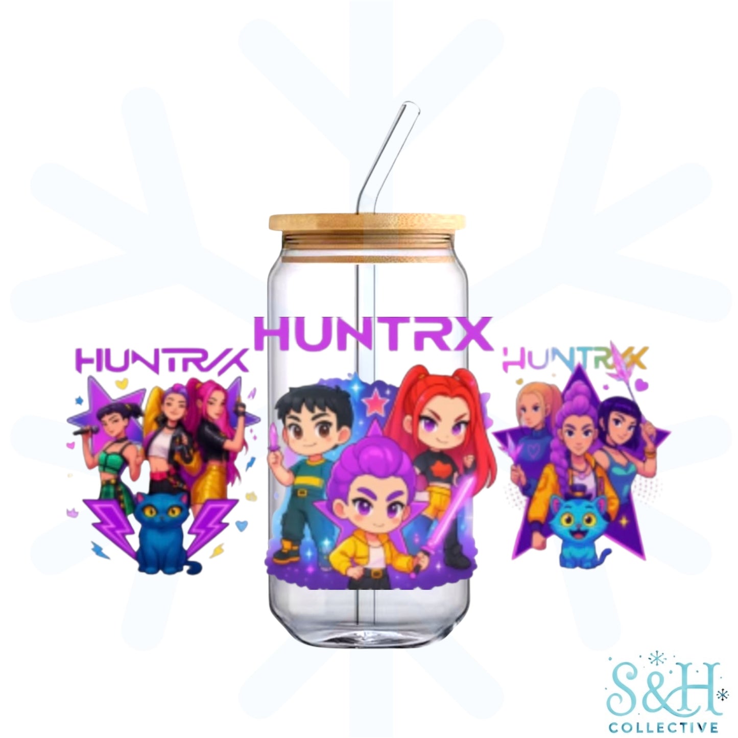 KPop Demon Hunters - Kawaii (Holographic Finish) 16oz Can Cup Tumbler