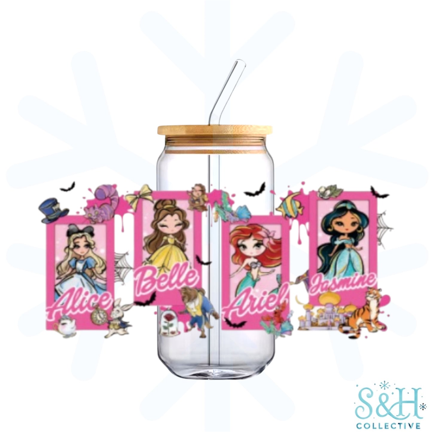 Disney Princess - Halloween (Standard Finish) 16oz Can Cup Tumbler
