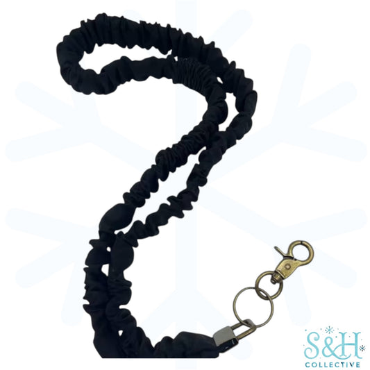Scrunchie Lanyard - Black