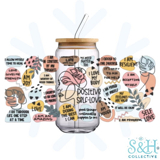 Positive Self Love (Standard Finish) 16oz Can Cup Tumbler