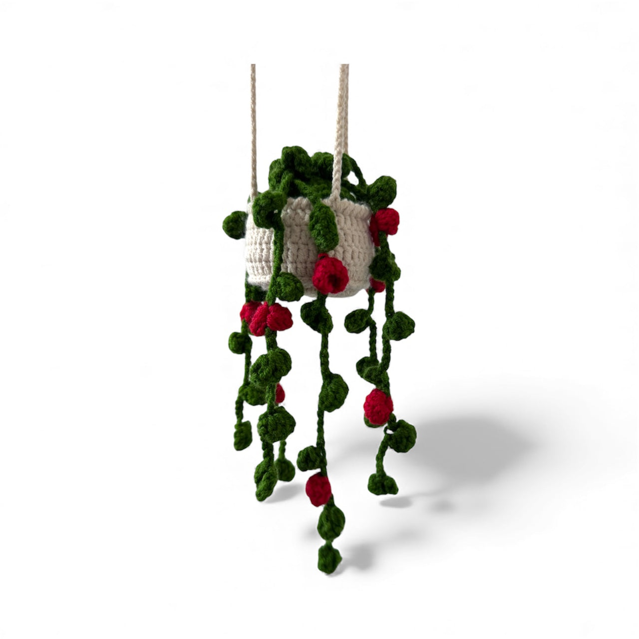 Red Buds Hanging Basket