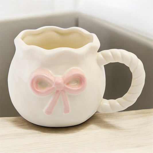 Pink Bow Ceramic Mug