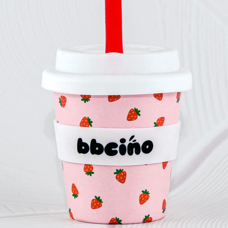 BBcino 4oz (120mL) Babychino Cup - Strawberries