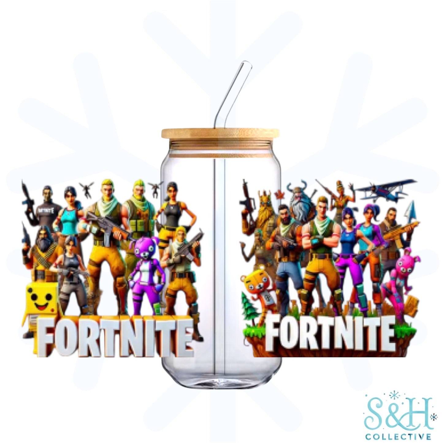 Fortnite (Holographic Finish) 16oz Can Cup Tumbler