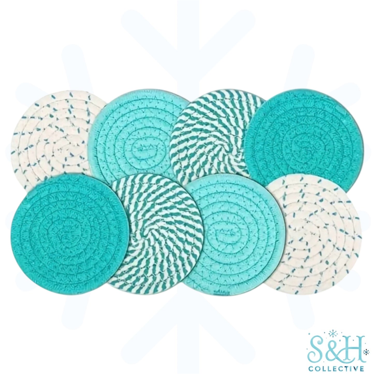 Teal Rope Coasters