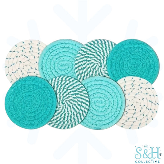 Teal Rope Coasters