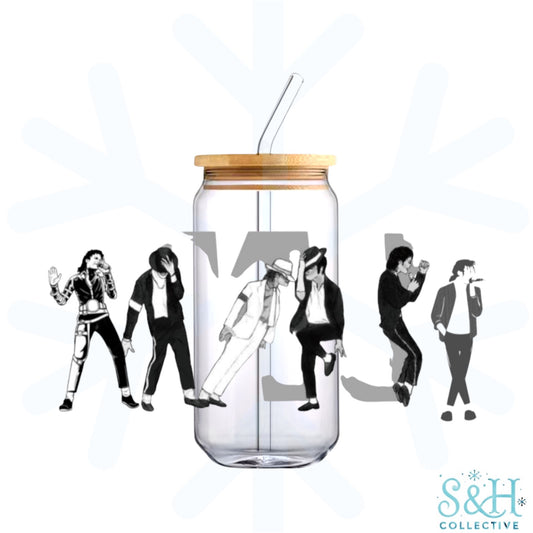 MJ - B&W (Standard Finish) 16oz Can Cup Tumbler