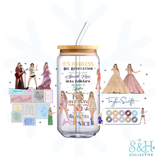 TS - Blush (Holographic Finish) 16oz Can Cup Tumbler