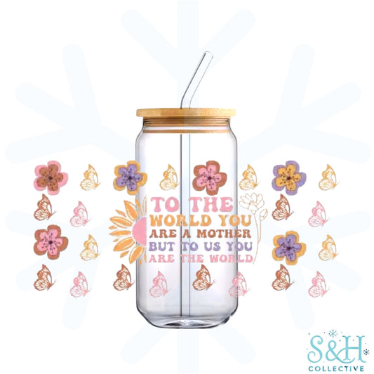 Mother, You are The World (Standard Finish) 16oz Can Cup Tumbler - CLEARANCE
