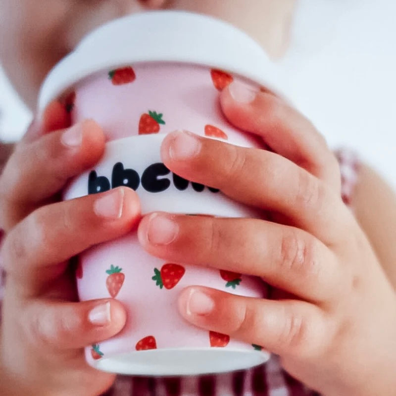 BBcino 4oz (120mL) Babychino Cup - Strawberries