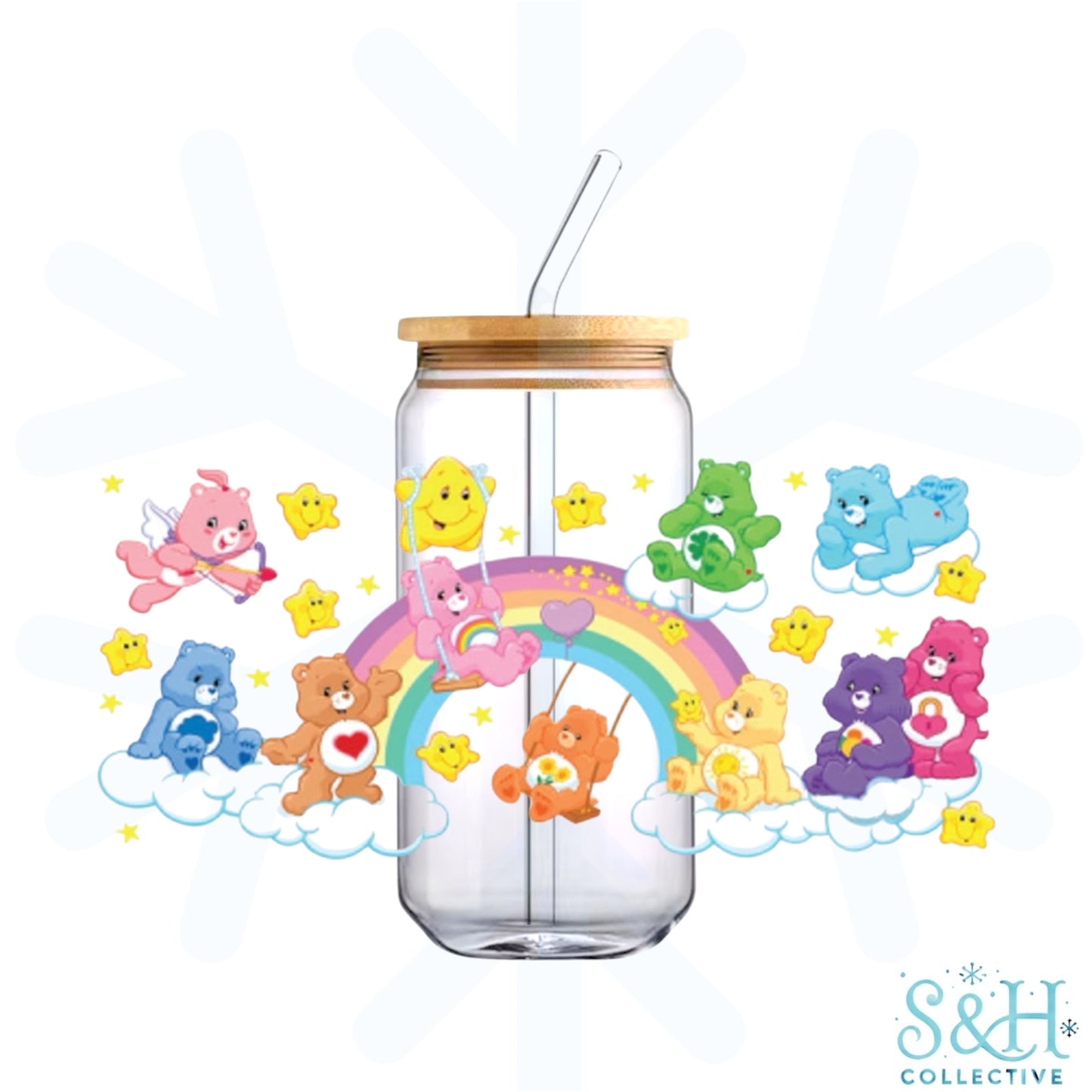 Retro Bears - Swing (Standard Finish) 16oz Can Cup Tumbler