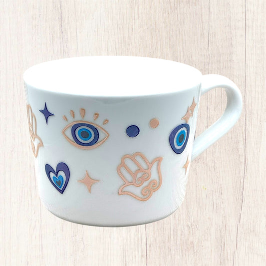 Blue Evil Eye (Holographic Design) Mug - Small