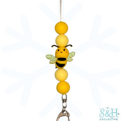 Bee Beaded Lanyard