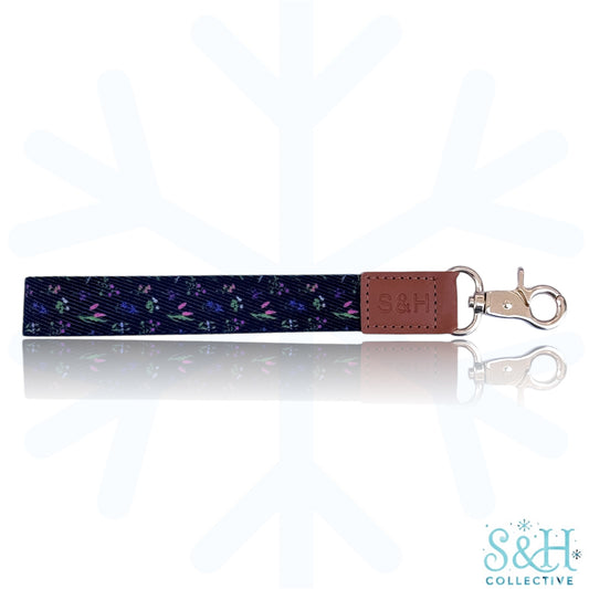 Fabric Wristlet - Dark Florals