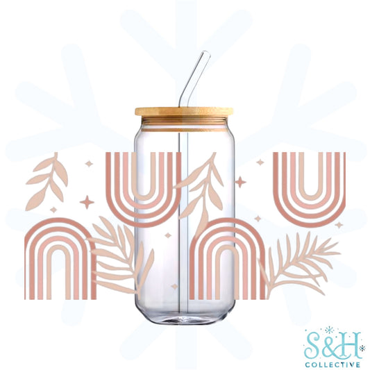 Boho Rainbows (Holographic Finish) 16oz Can Cup Tumbler
